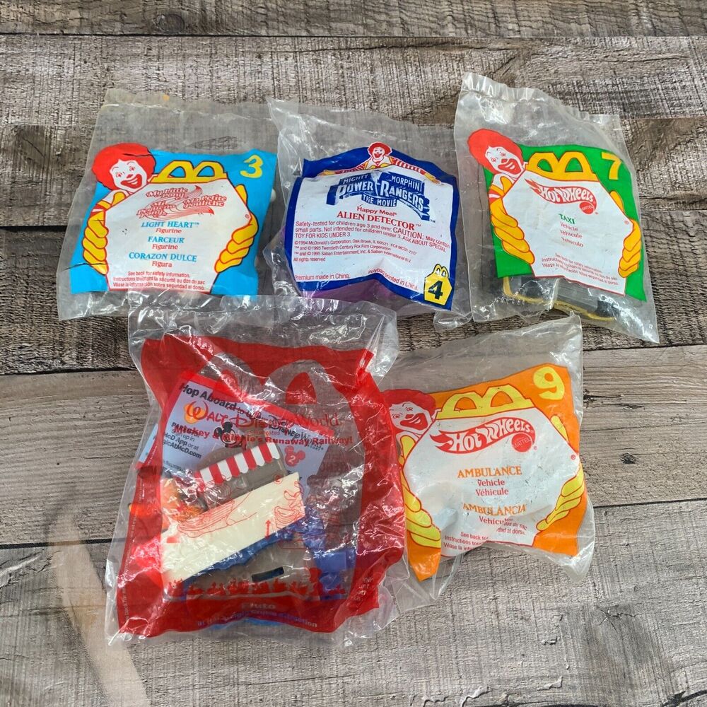 McDonalds Toys Lot Of 5 #4 #7 #9 #3